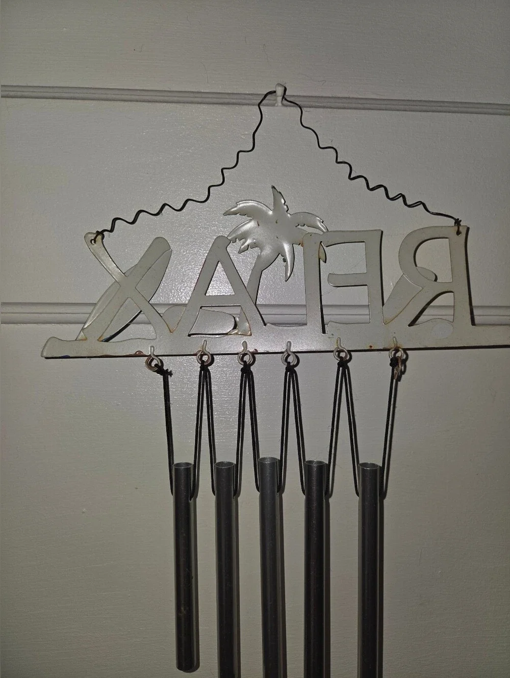 Tropical Beach Relaxing Wind Chime Hanging Ornament. Home Decor